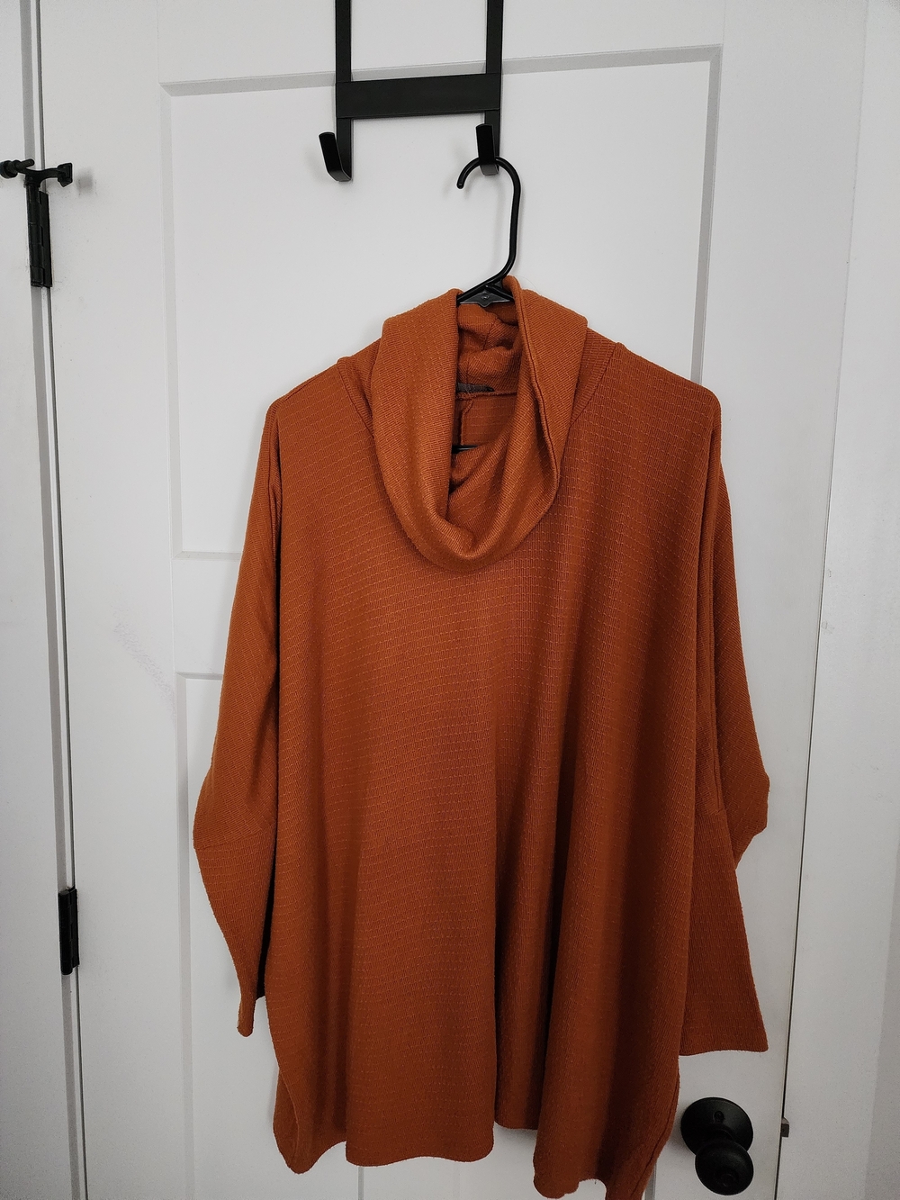 Lane Bryant Rust Orange Cowl Neck Pullover Sweater